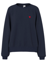 Load image into Gallery viewer, Navy Heart Sweat