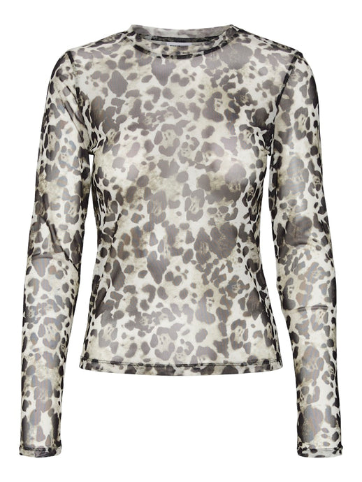 Leopard Mesh Top