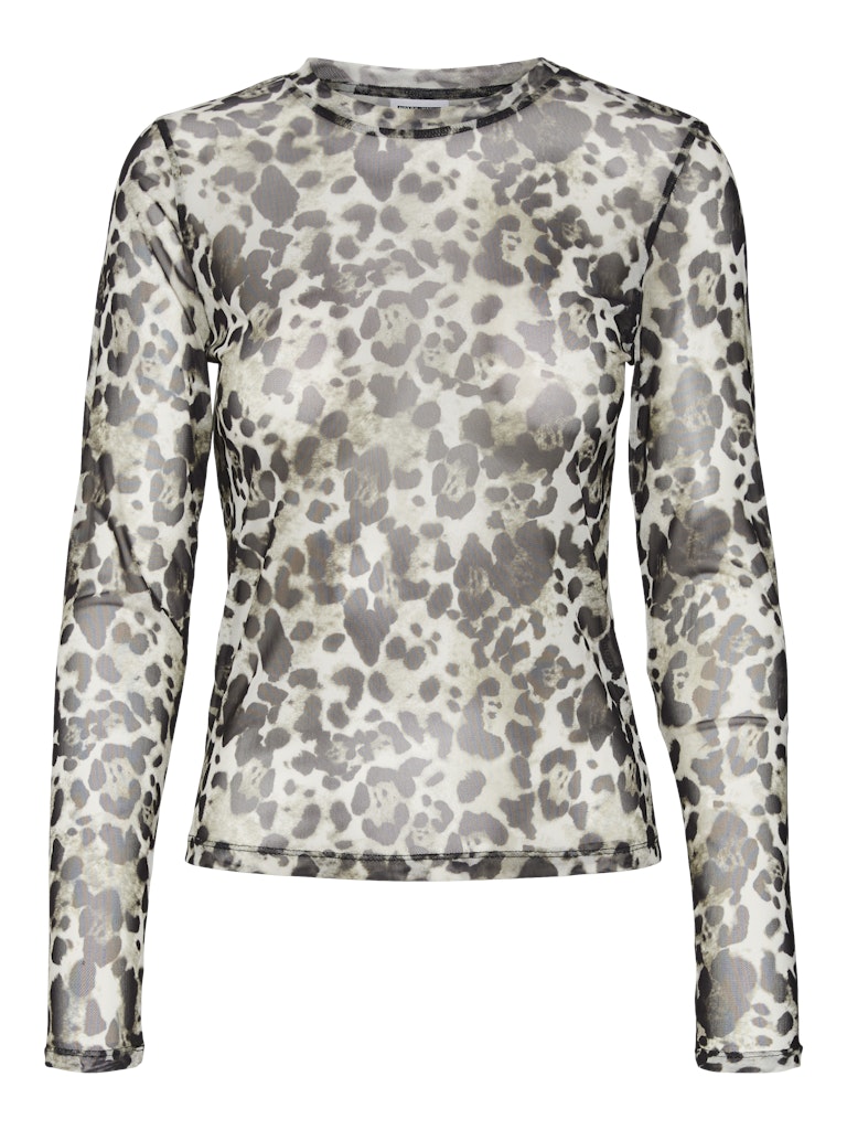 Leopard Mesh Top