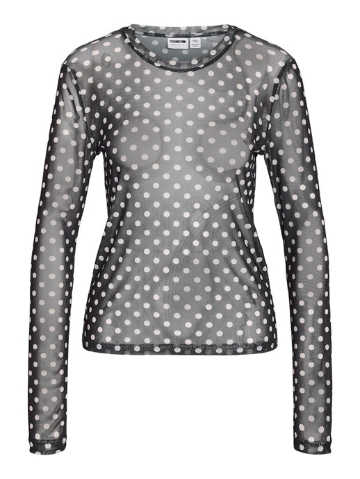 Small Polka Dot Mesh Top