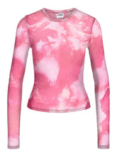 Load image into Gallery viewer, Fuchsia Flower Mesh Top