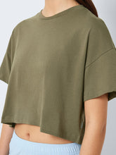 Load image into Gallery viewer, Cropped Khaki Tee