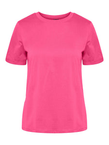 Organic Shocking Pink Cotton T-Shirt
