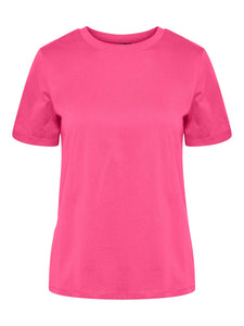 Organic Shocking Pink Cotton T-Shirt