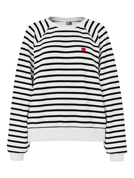 Striped Heart Sweat
