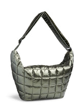 Load image into Gallery viewer, Oversized Metallic Puffer Sling Bag