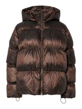 Load image into Gallery viewer, Metallic Fudge Puffer Coat