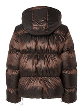 Load image into Gallery viewer, Metallic Fudge Puffer Coat