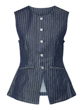 Load image into Gallery viewer, Pinstripe Long Waistcoat