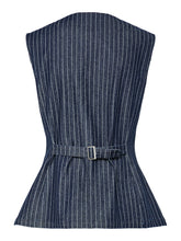 Load image into Gallery viewer, Pinstripe Long Waistcoat