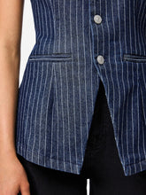 Load image into Gallery viewer, Pinstripe Long Waistcoat