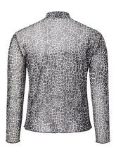 Load image into Gallery viewer, Snow Leopard Mesh Top