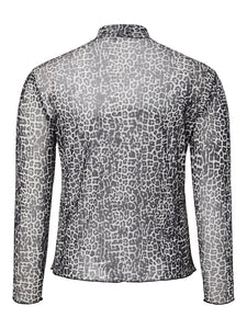 Snow Leopard Mesh Top