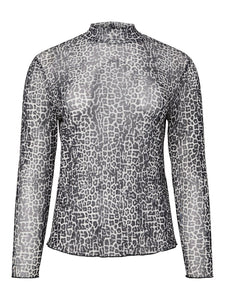 Snow Leopard Mesh Top