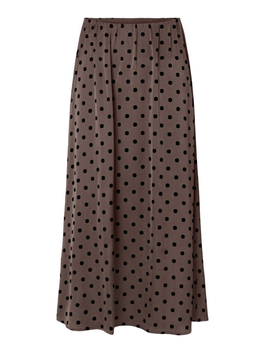 Polka Dot Satin Skirt