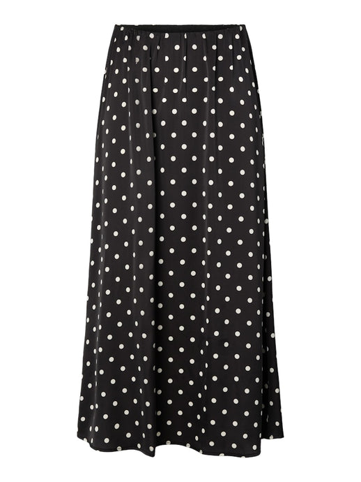 Polka Dot Satin Skirt