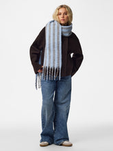 Load image into Gallery viewer, Blue Stripe Scarf