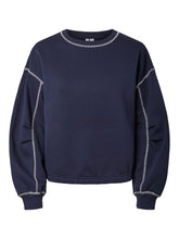 Load image into Gallery viewer, Contrast Navy Sweat