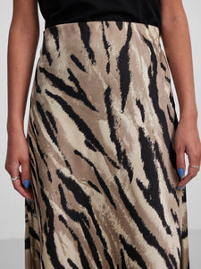 Tiger Print Midi skirt