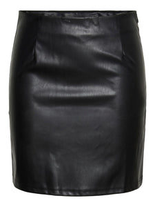 Faux Leather Mini Skirt