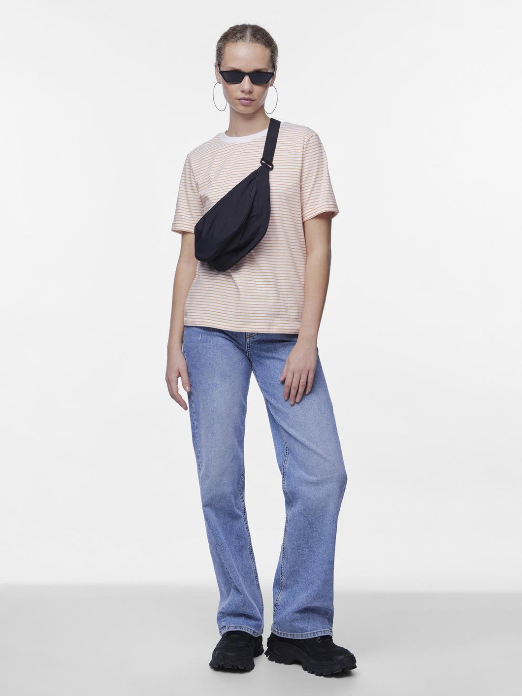 Black Nylon Chest Bag