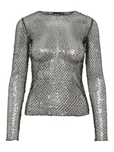 Load image into Gallery viewer, Sequin Sheer Top