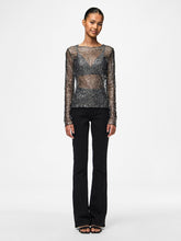 Load image into Gallery viewer, Sequin Sheer Top