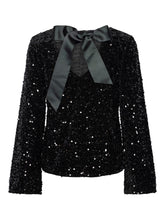 Load image into Gallery viewer, Bow Back Sequin Top