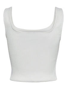 Scoop Neck Crop Vest