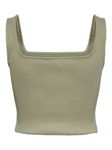 Scoop Neck Crop Vest
