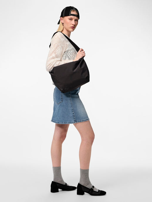 Oversized Black Chest Bag