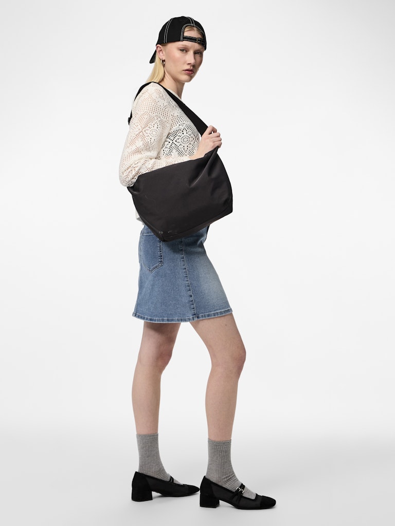 Oversized Black Chest Bag