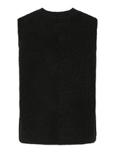 Load image into Gallery viewer, Black Knitted Bow Vest