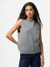 Load image into Gallery viewer, Grey Knitted Bow Vest