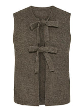 Load image into Gallery viewer, Morel Knitted Bow Vest
