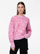 Load image into Gallery viewer, Pink Jacquard Leo Sweater