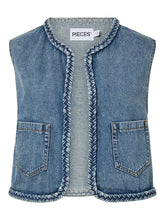 Load image into Gallery viewer, Braid Denim Vest
