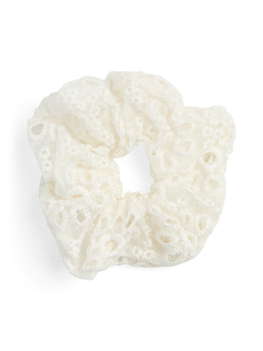 Ivory Frill Scrunchie