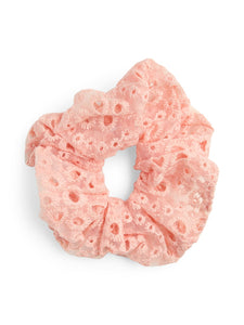 Peach Frill Scrunchie