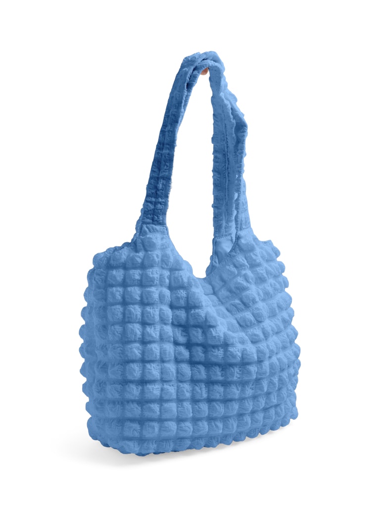 Blue Waffle Shopper Bag