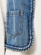 Load image into Gallery viewer, Braid Denim Vest