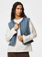 Load image into Gallery viewer, Braid Denim Vest
