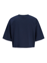 Load image into Gallery viewer, Contrast Cropped Boxy Tee