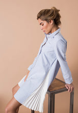 Load image into Gallery viewer, Striped Smock Shirt Dress