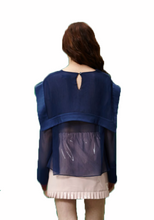 Load image into Gallery viewer, Navy Sailor Blouse
