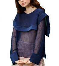 Load image into Gallery viewer, Navy Sailor Blouse