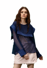 Load image into Gallery viewer, Navy Sailor Blouse