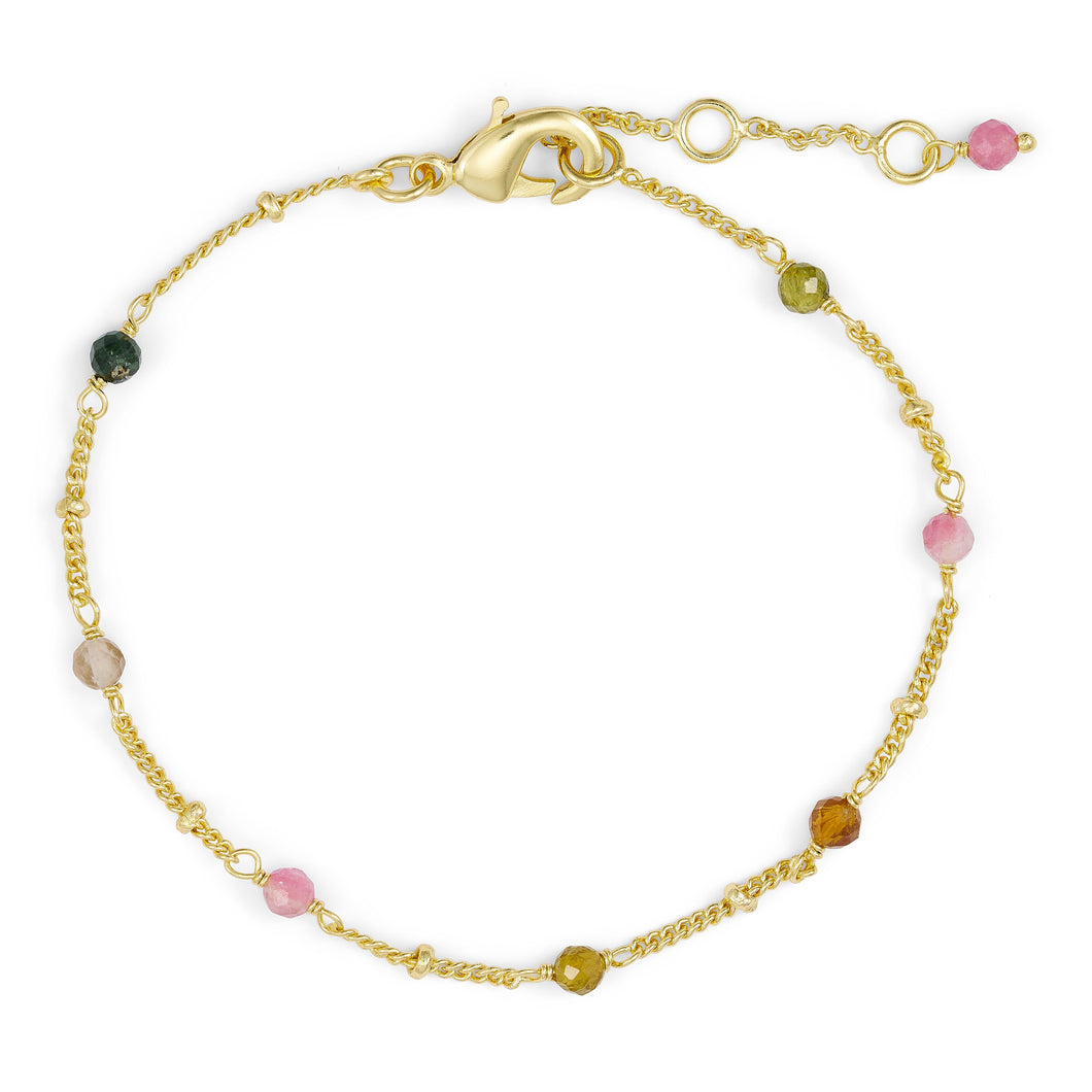 Tourmaline Pastel Stone Bracelet