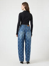 Load image into Gallery viewer, Polka Dot Barrel Jeans