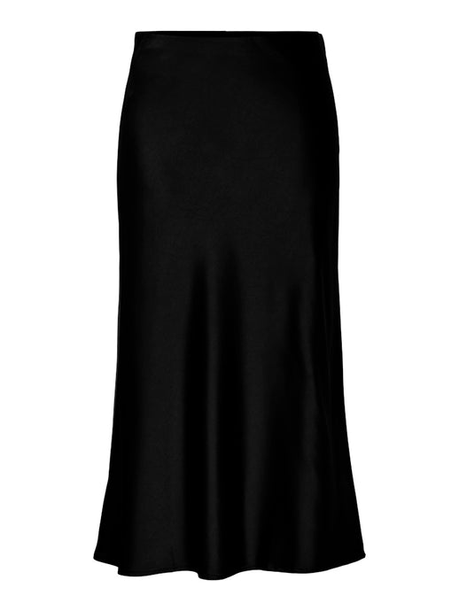 Black Satin Skirt